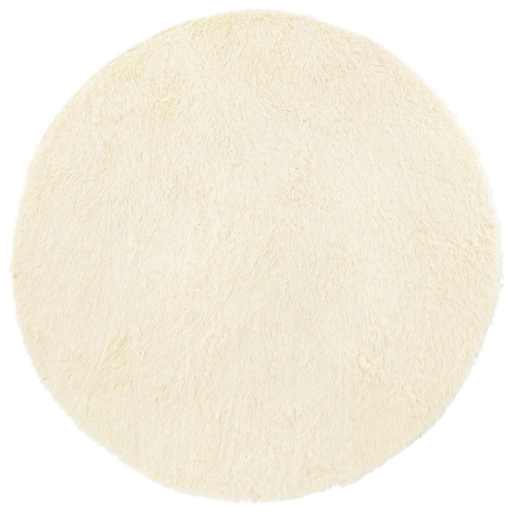 Tapis salon créme Shaggy à poils longs NAVARRA
