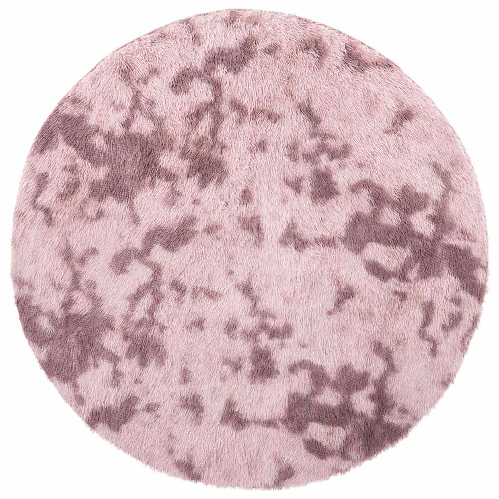 Tapis salon rose Shaggy à poils longs NAVARRA