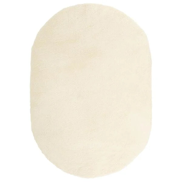 Tapis salon créme Shaggy à poils longs NAVARRA