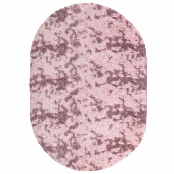 Tapis salon rose Shaggy à poils longs NAVARRA