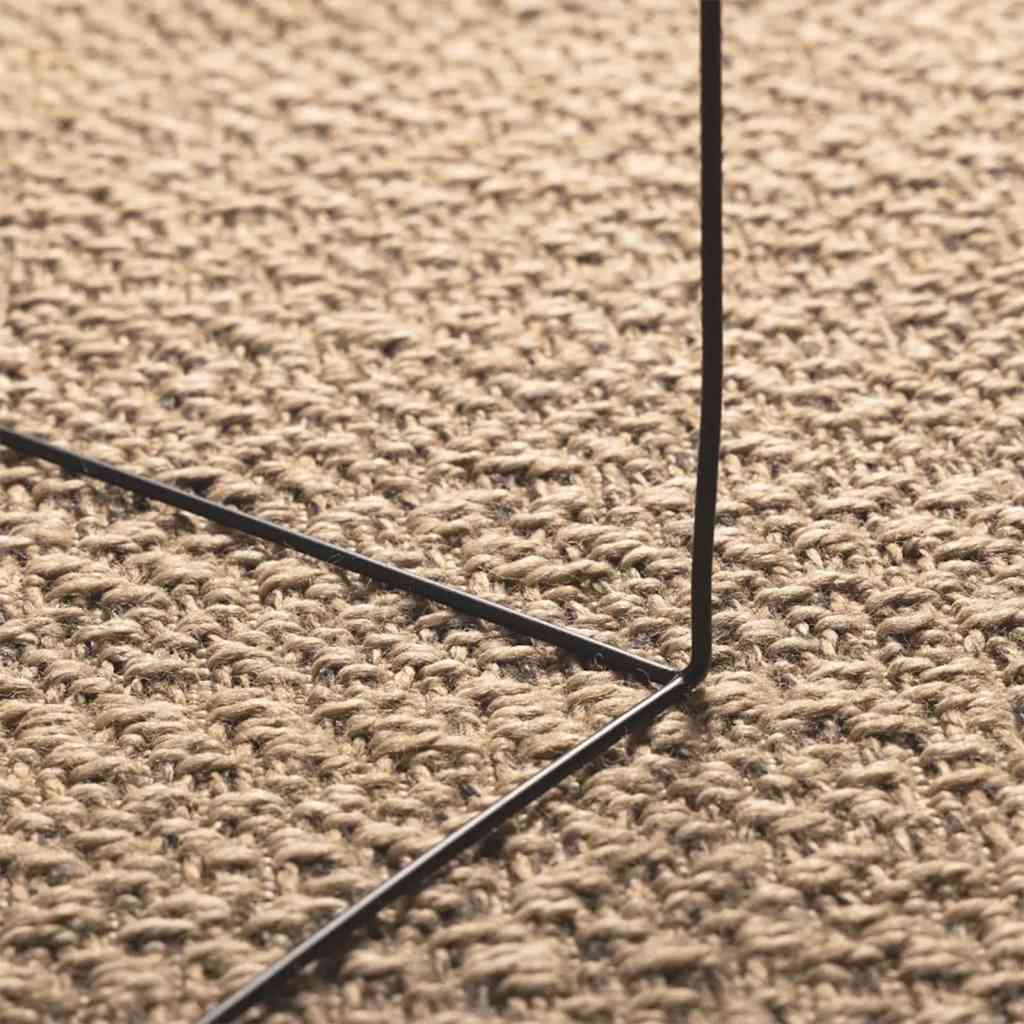tapis tissé design rectangle  marron ZIZUR pour salon