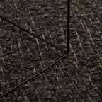tapis tissé rectangle noir ZIZUR pour salon