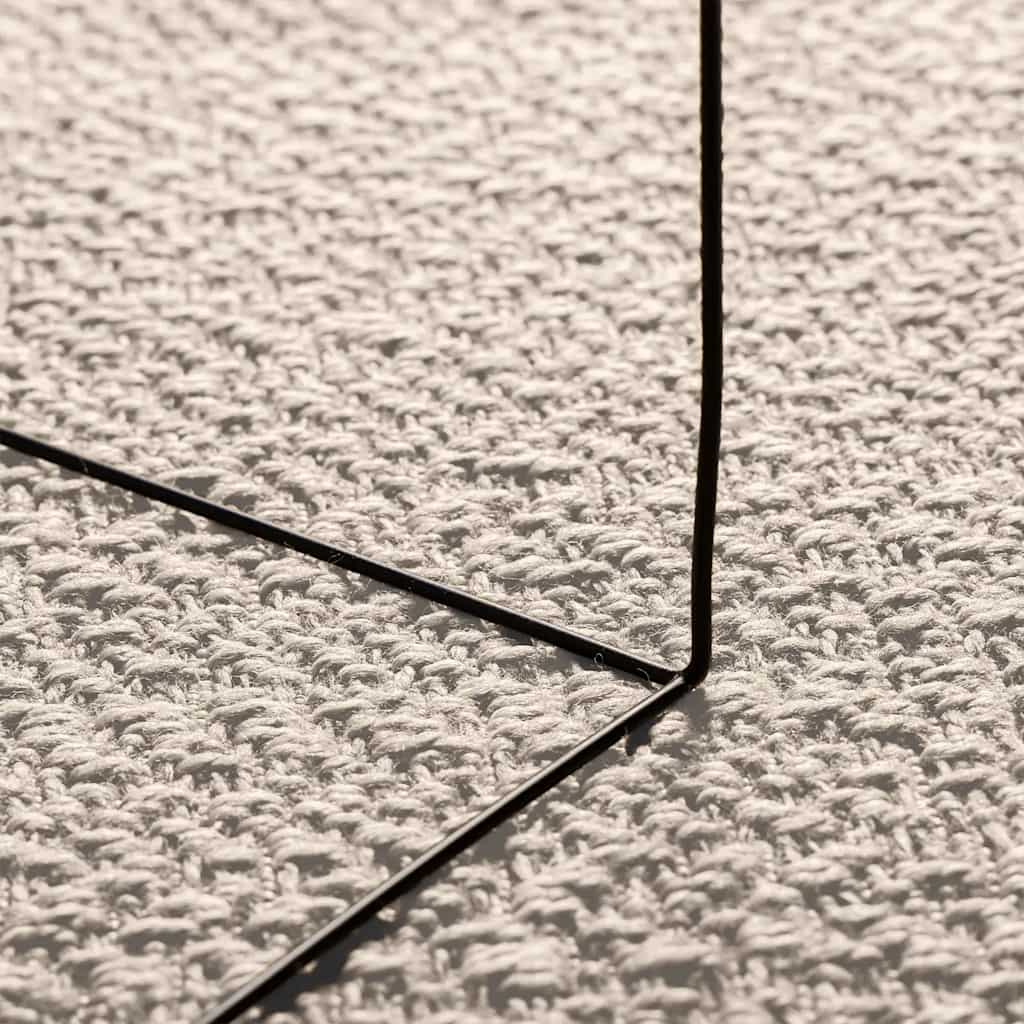 tapis tissé design rectangle  crème ZIZUR pour salon