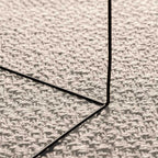 tapis tissé design rectangle  crème ZIZUR pour salon
