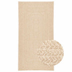 tapis tissé rectangle beige ZIZUR pour salon
