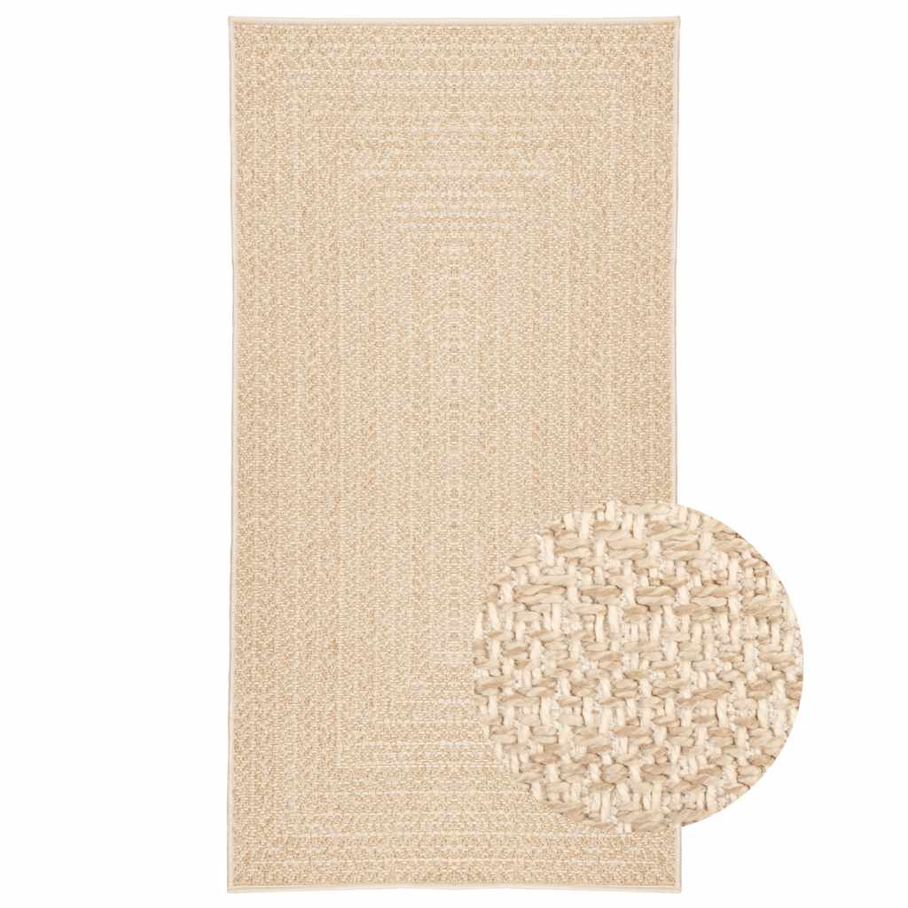 tapis tissé rectangle beige ZIZUR pour salon