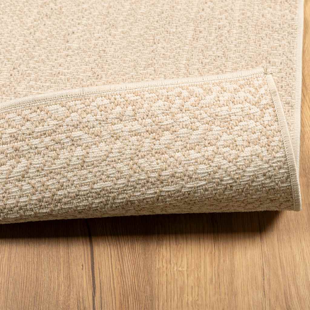 tapis tissé rectangle beige ZIZUR pour salon