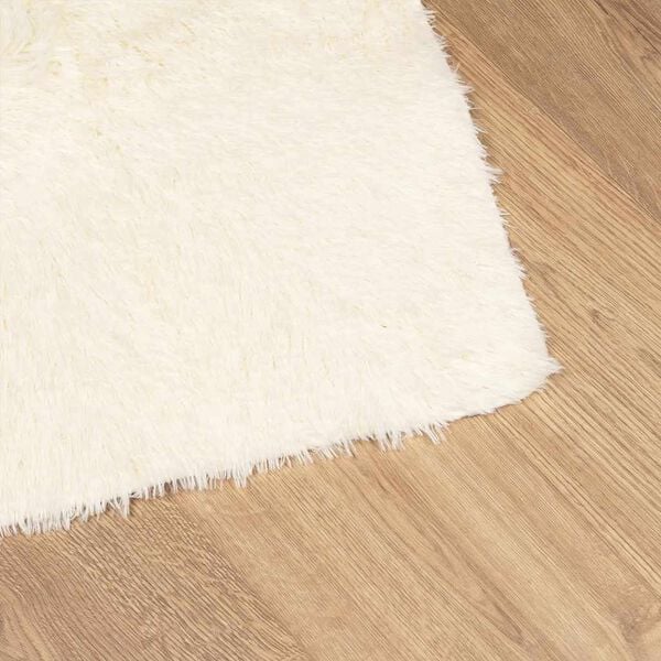 Tapis salon créme Shaggy à poils longs NAVARRA