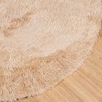 Tapis salon beige Shaggy à poils longs NAVARRA