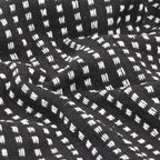 plaid canapé coton à chevrons noir