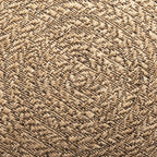 tapis tissé marron  design cercle ZIZUR pour salon