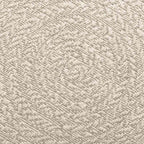 tapis tissé design cercle crème ZIZUR pour salon