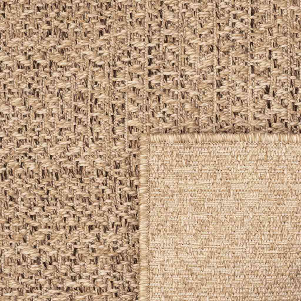 tapis tissé design rectangle  marron ZIZUR pour salon