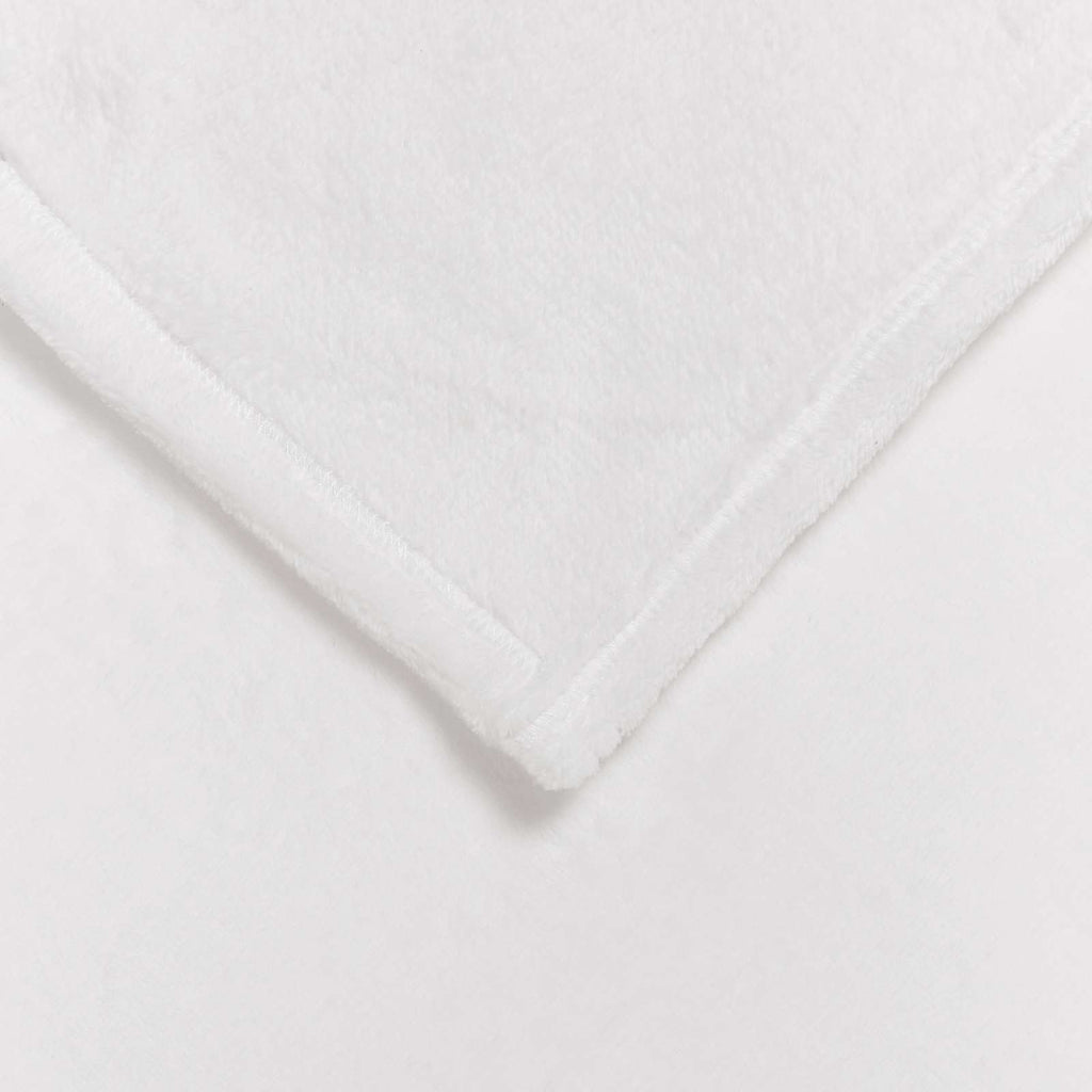 plaid canapé blanc