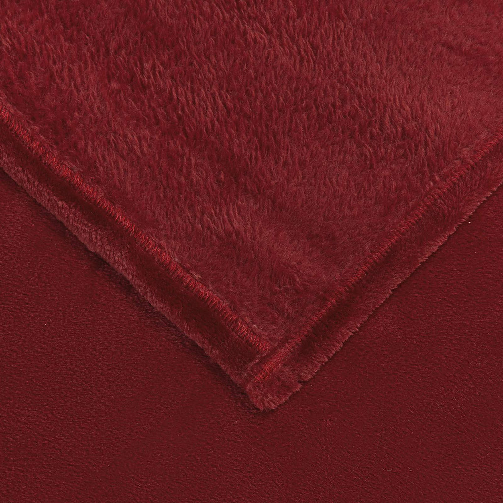plaid canapé rouge bordeaux