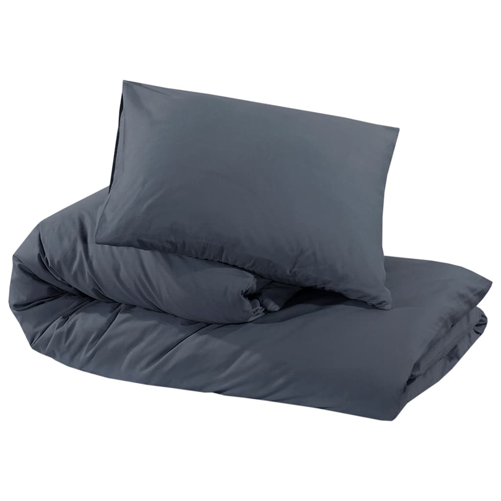 housse de couette gris foncé