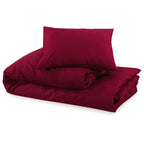 housse de couette rouge bordeaux