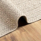 tapis tissé design rectangle  crème ZIZUR pour salon