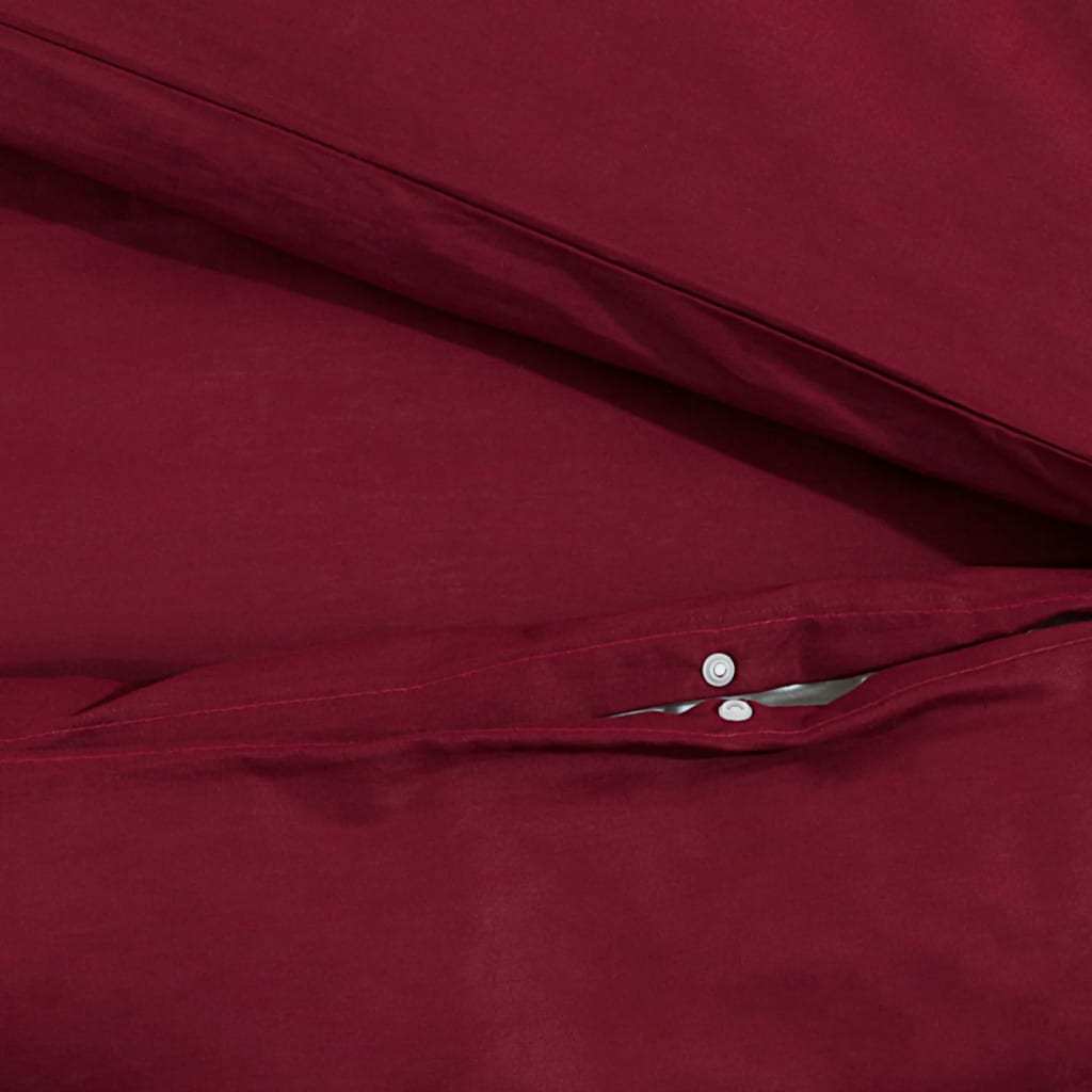 housse de couette rouge bordeaux