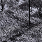 Tapis salon gris foncé Shaggy à poils longs NAVARRA