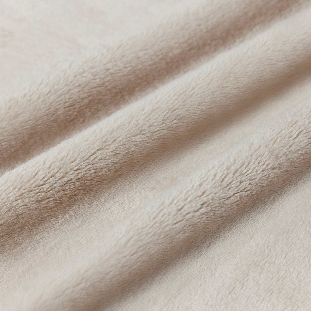 plaid canapé beige