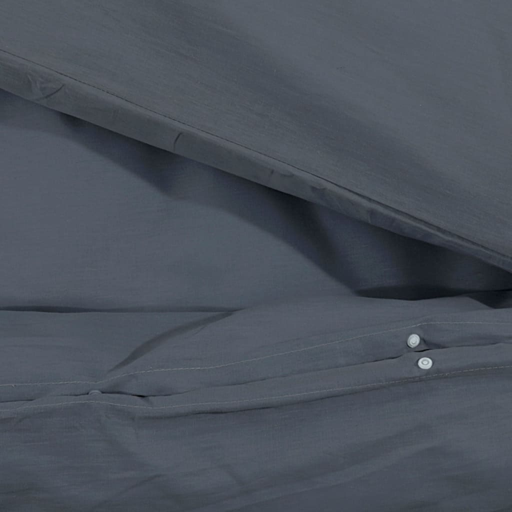 housse de couette gris foncé
