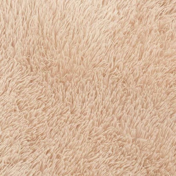 Tapis salon beige Shaggy à poils longs NAVARRA