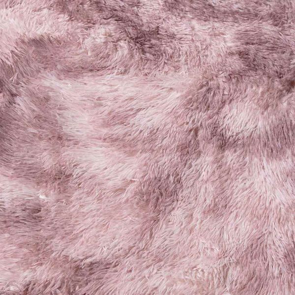 Tapis salon rose Shaggy à poils longs NAVARRA
