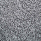 Tapis salon gris clair Shaggy à poils longs NAVARRA
