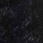 Tapis salon noir Shaggy à poils longs NAVARRA
